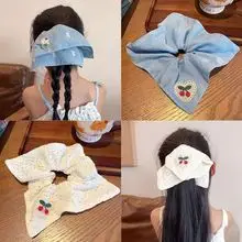 White Lace Hair Tie Scarf for Women — feature 1