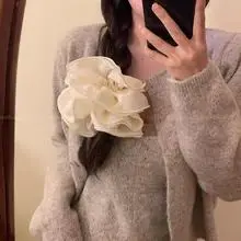 White Lace Hair Tie Scarf for Women — feature 13