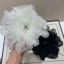 White Lace Hair Tie Scarf for Women — feature 2