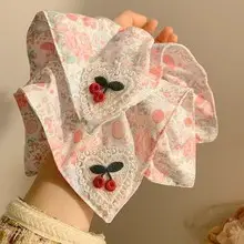White Lace Hair Tie Scarf for Women — feature 6