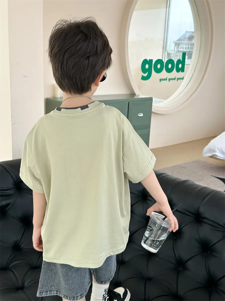 Boys Printed T-Shirt Double Collar Summer 2025 - Image 7
