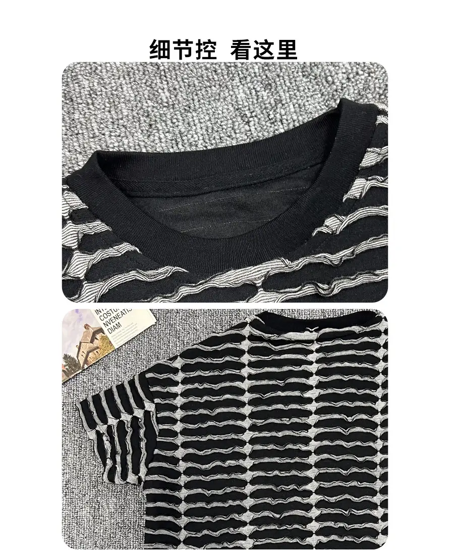 Boys Ripped Stripes T-Shirt 2025 Summer — feature 10