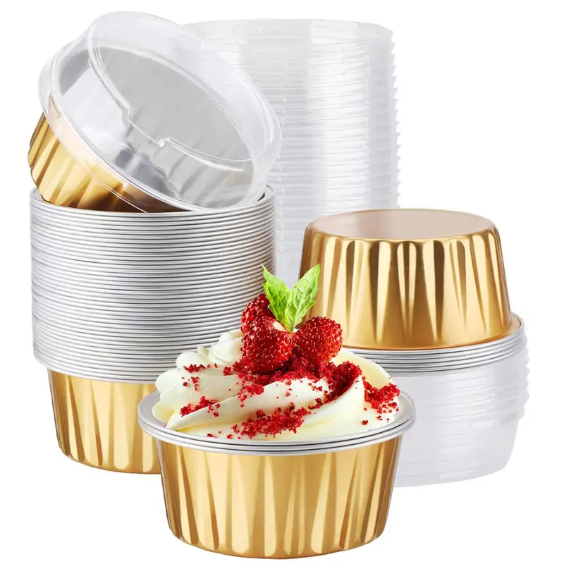 Disposable Air Fryer Tin Bowl 125ml Pink