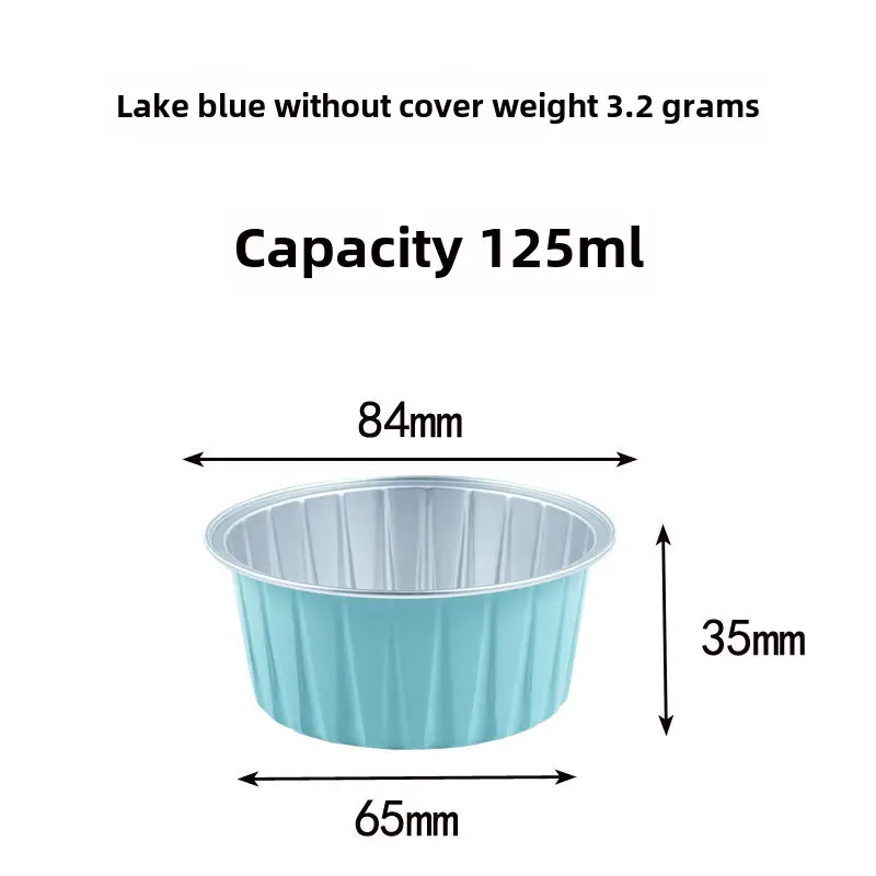 Disposable Air Fryer Tin Bowl 125ml Pink
