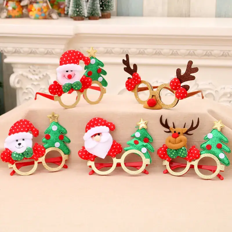 Santa-themed Christmas Glasses for Kids