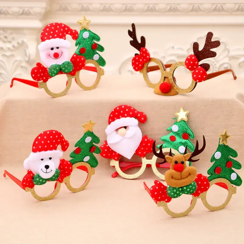 Santa-themed Christmas Glasses for Kids