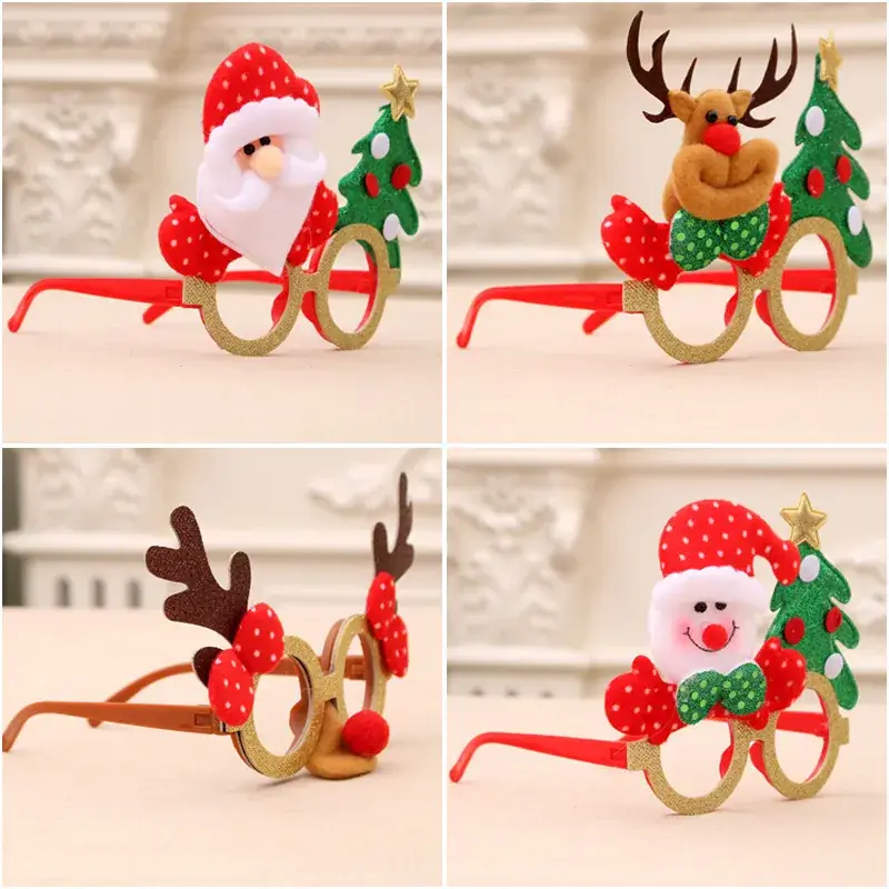 Santa-themed Christmas Glasses for Kids