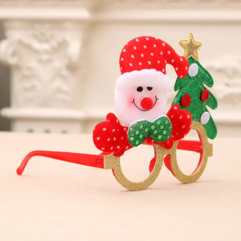 Santa-themed Christmas Glasses for Kids