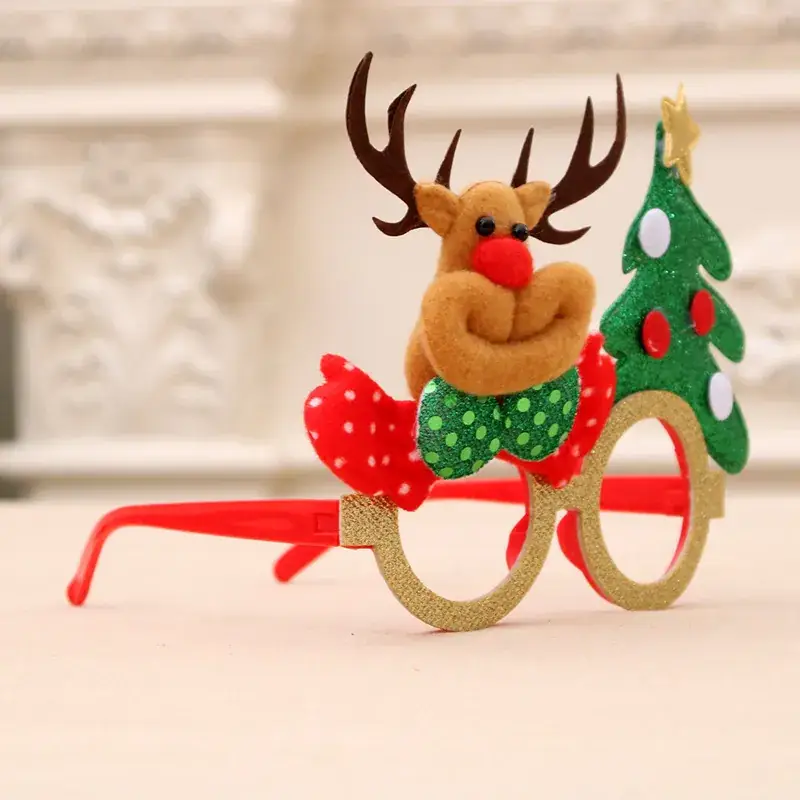 Santa-themed Christmas Glasses for Kids