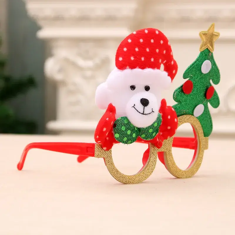 Santa-themed Christmas Glasses for Kids