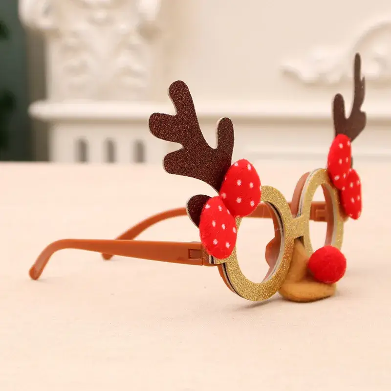 Santa-themed Christmas Glasses for Kids