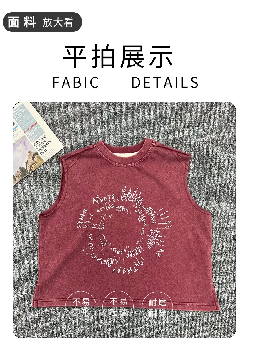Kids Summer T-Shirt Olive Green Sleeveless 2025 — feature 11
