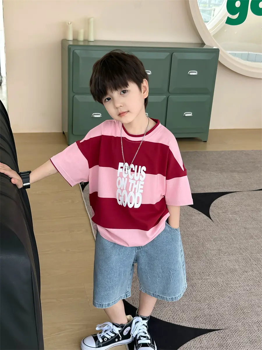 Boys Summer T-Shirt Kids 2025 Korean Style Shorts — feature 6