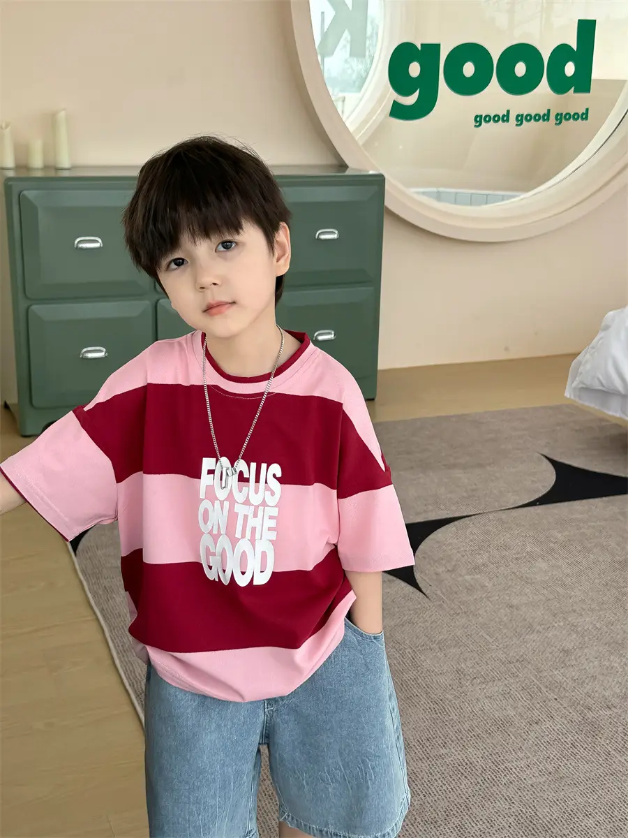 Boys Summer T-Shirt Kids 2025 Korean Style Shorts — feature 7