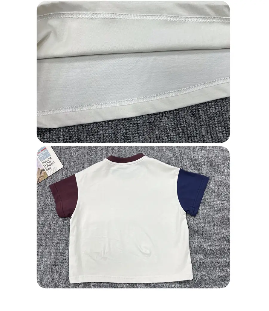 Kids Color-Blocked T-Shirt Boys Casual 2025 New — feature 12