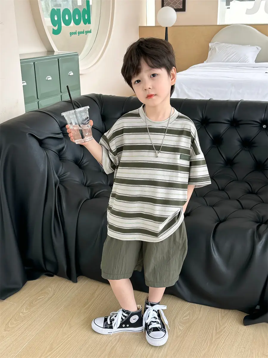 Kids Striped T-Shirt Boys Summer Wear 2025 — feature 20