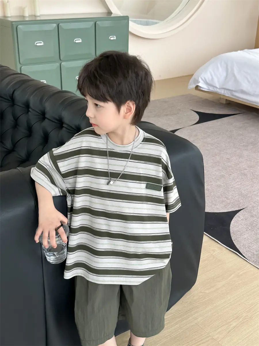 Kids Striped T-Shirt Boys Summer Wear 2025 — feature 25