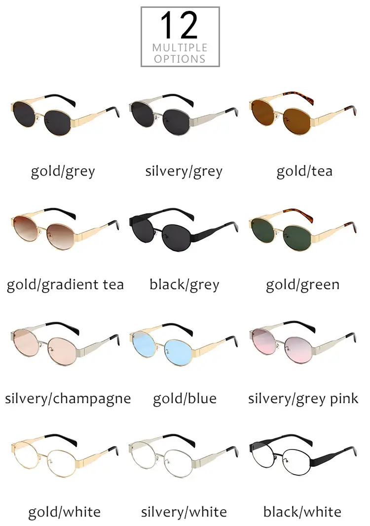 2024 Round Metal Sunglasses for Men Women — feature 12