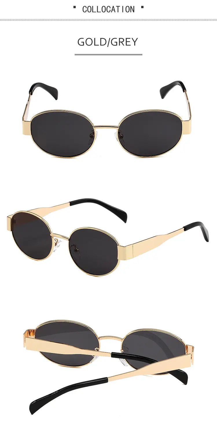 2024 Round Metal Sunglasses for Men Women — feature 13