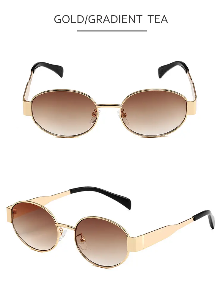 2024 Round Metal Sunglasses for Men Women — feature 16