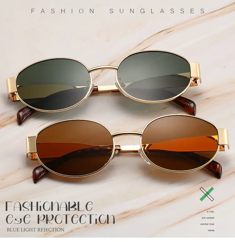 2024 Round Metal Sunglasses for Men Women — feature 7