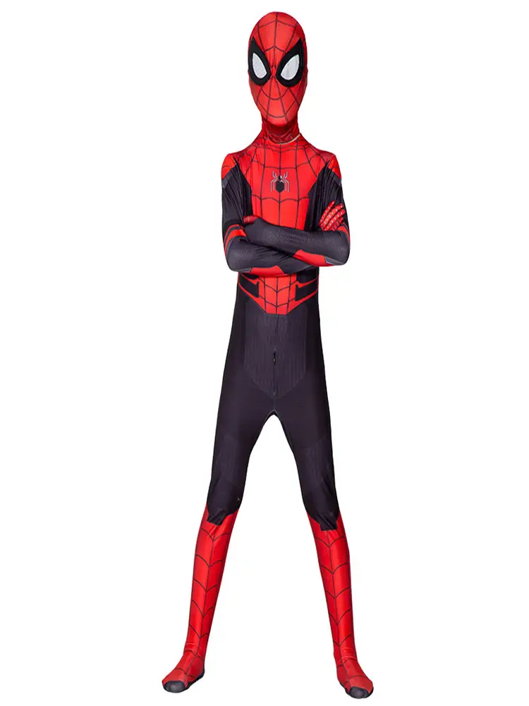 Spider-Man Clothes Skinny Boys' Children's cosplay Headgear Steel Expedition Halloween Performance Costume