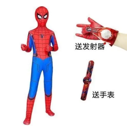Spider-Man Clothes Skinny Boys' Children's cosplay Headgear Steel Expedition Halloween Performance Costume