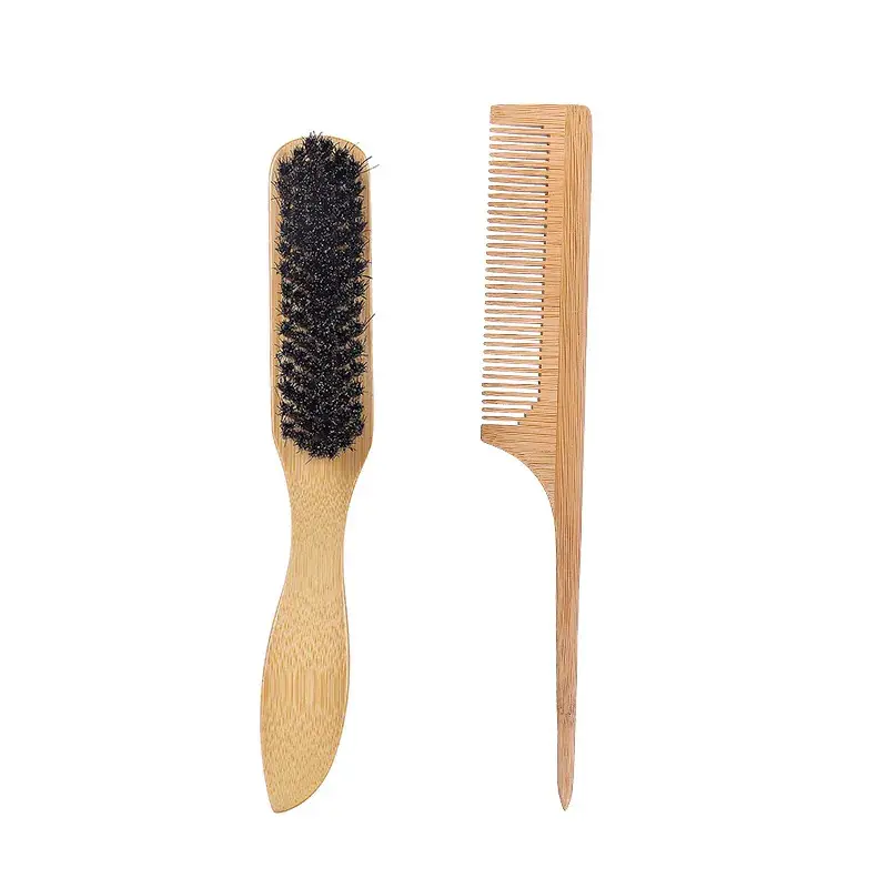 Bamboo Beard Brush & Combing Set for Men - Image 8