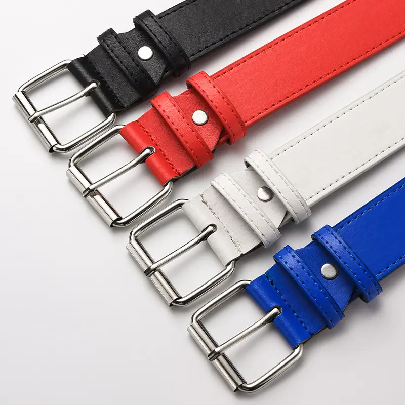 Zhu Tai Punk Belt Red Black White Blue Silver Adjustable - Image 6