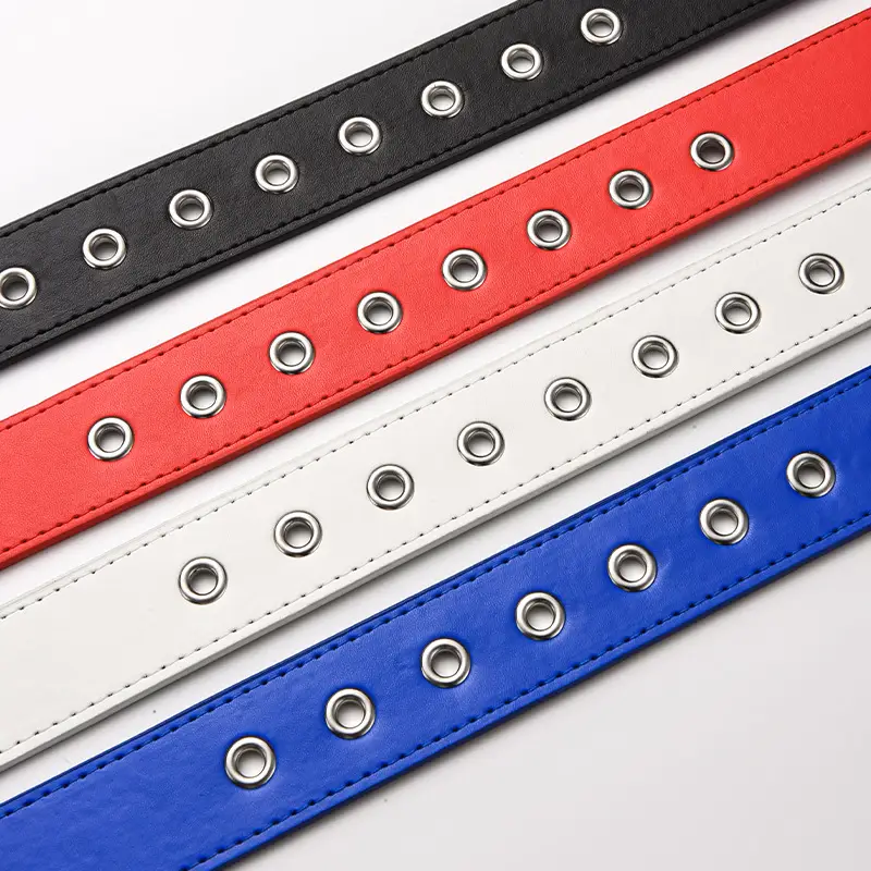 Zhu Tai Punk Belt Red Black White Blue Silver Adjustable - Image 8