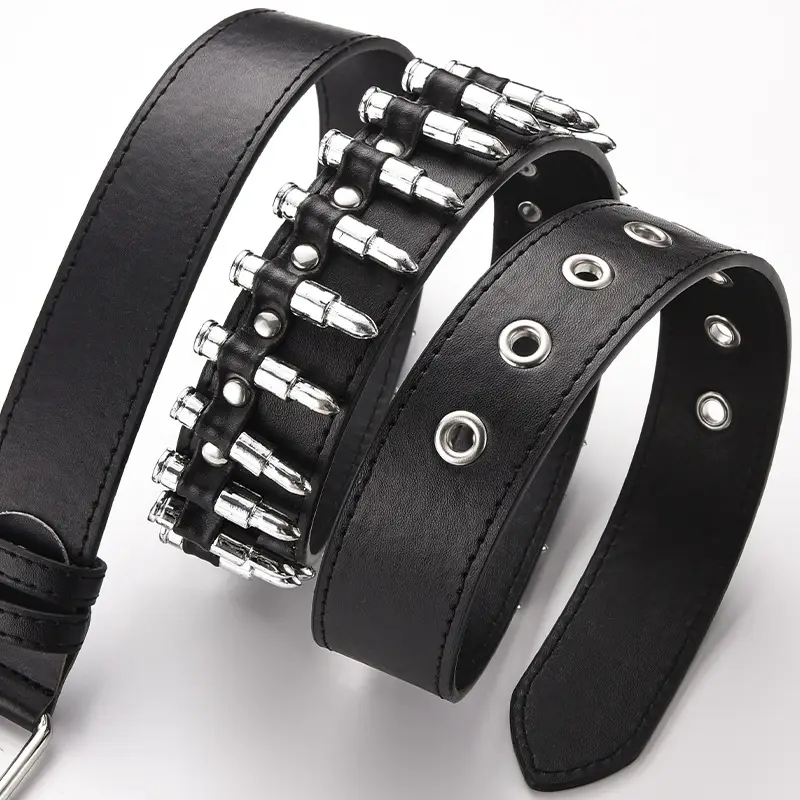 Zhu Tai Punk Belt Red Black White Blue Silver Adjustable — feature 10