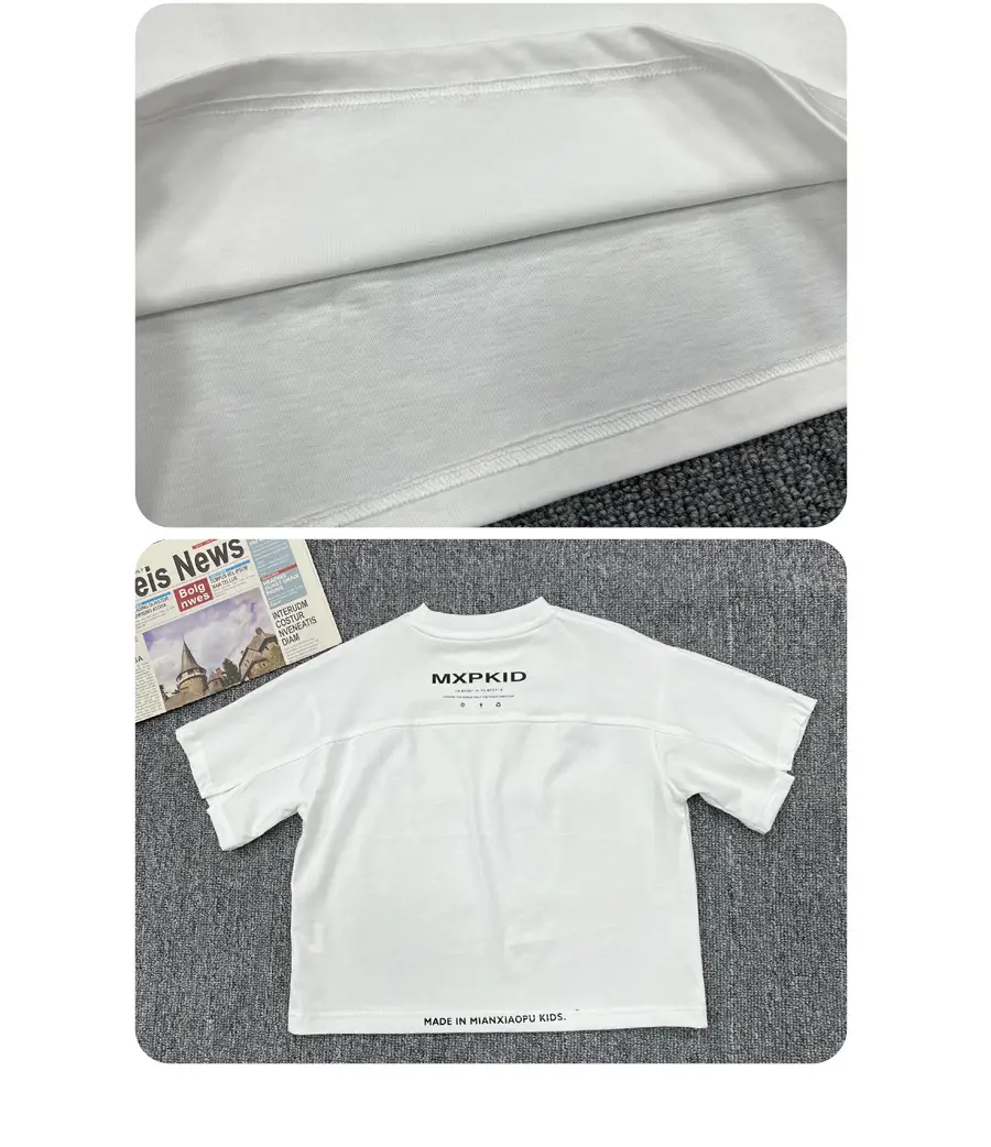 Boys Grey T-Shirt 2025 Kids Summer Wear — feature 12