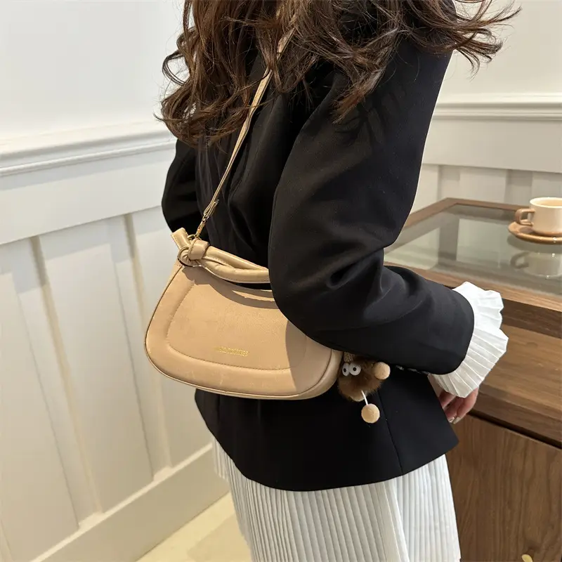 Retro Beige Handbag for Women 2025 Spring New - Image 7