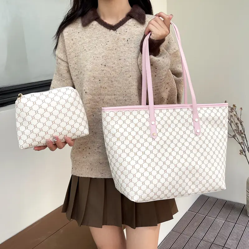 Korean Printed Plaid Shoulder Bag Large Capacity 2024 - Image 12