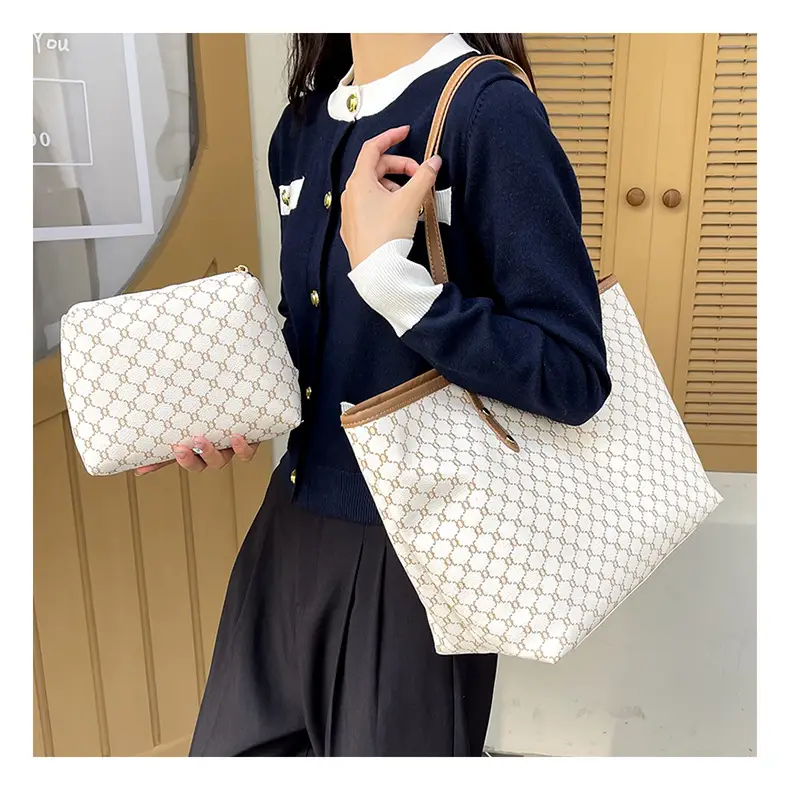Korean Printed Plaid Shoulder Bag Large Capacity 2024 — feature 17