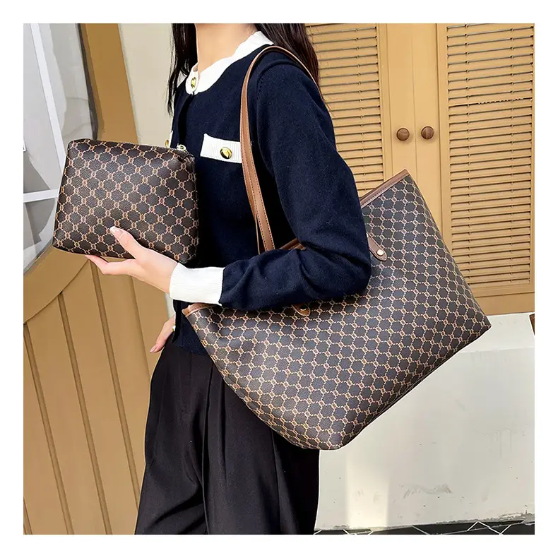 Korean Printed Plaid Shoulder Bag Large Capacity 2024 — feature 19