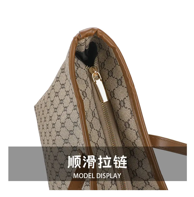 Korean Printed Plaid Shoulder Bag Large Capacity 2024 — feature 8
