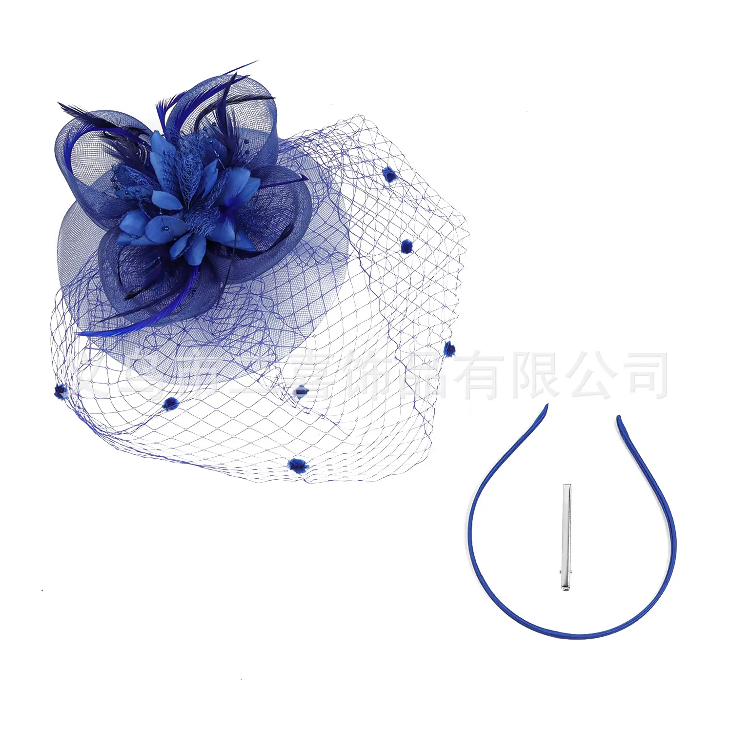 Black 4-Legged Feather Hat for Bridal & Party Wear - Image 17
