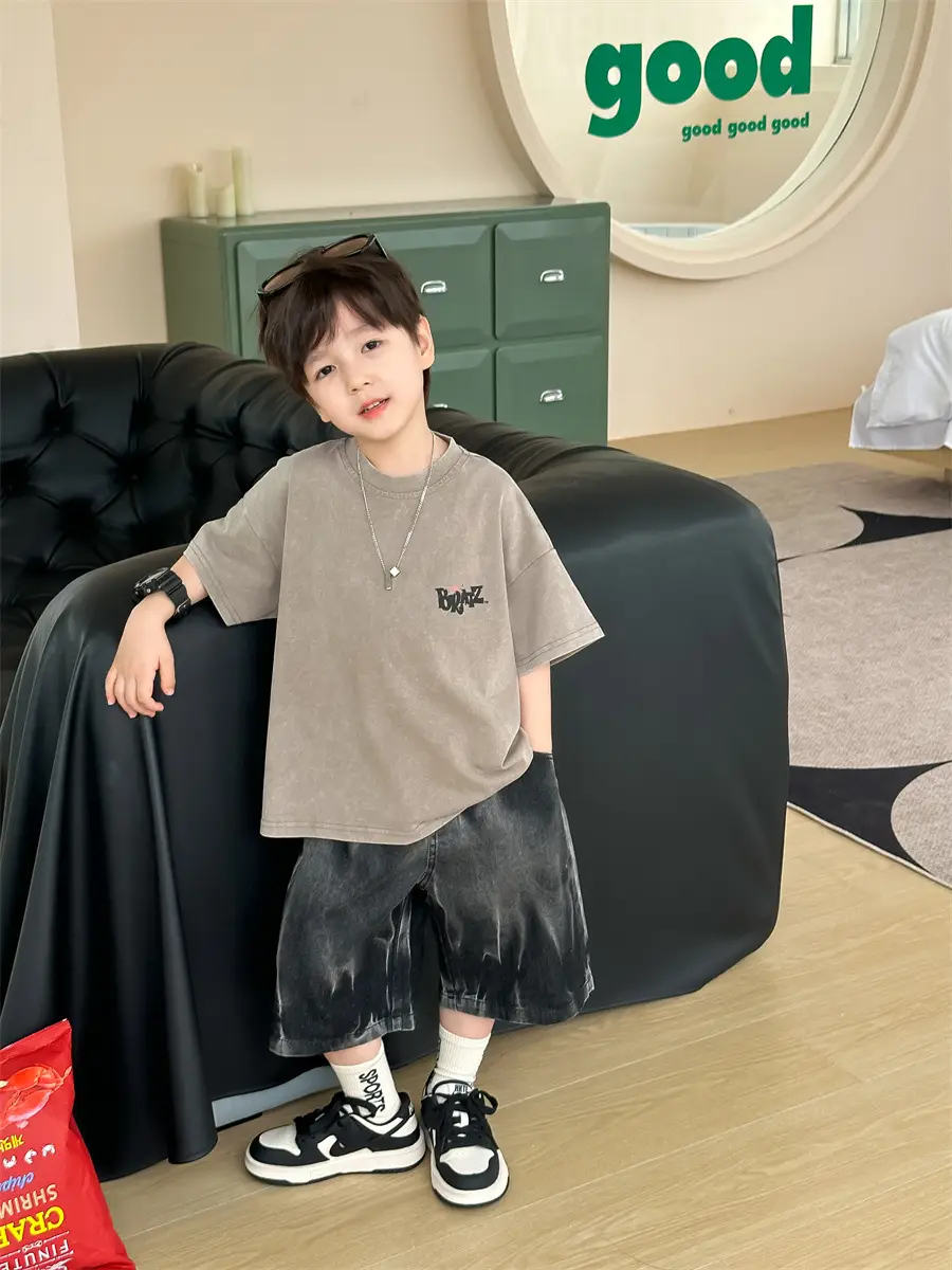 Kids Retro Short Sleeve T-Shirt Boys 2025 - Image 3