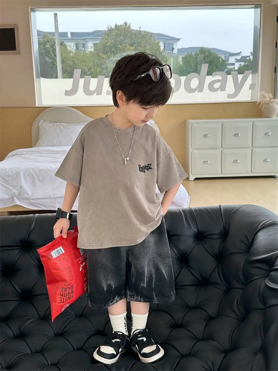 Kids Retro Short Sleeve T-Shirt Boys 2025 - Image 4