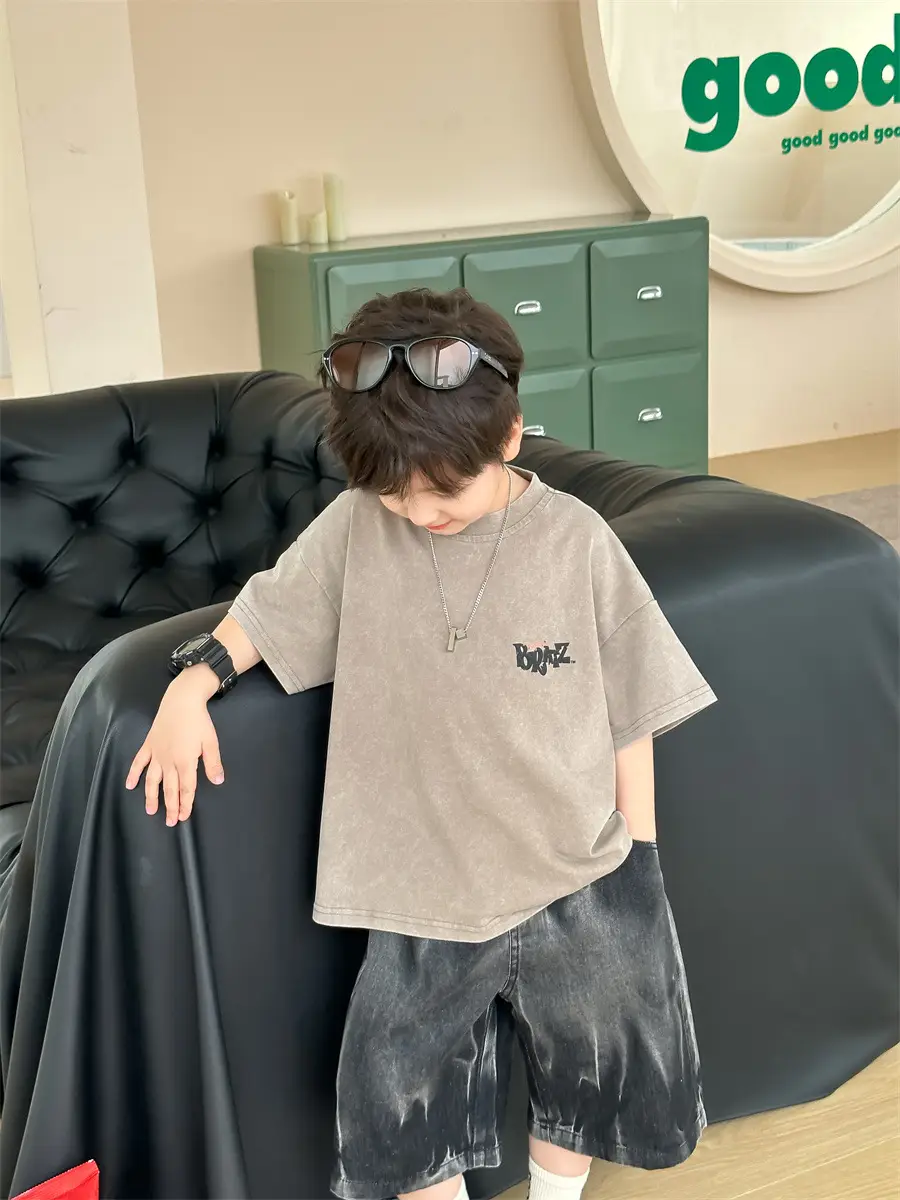 Kids Retro Short Sleeve T-Shirt Boys 2025 β feature 16