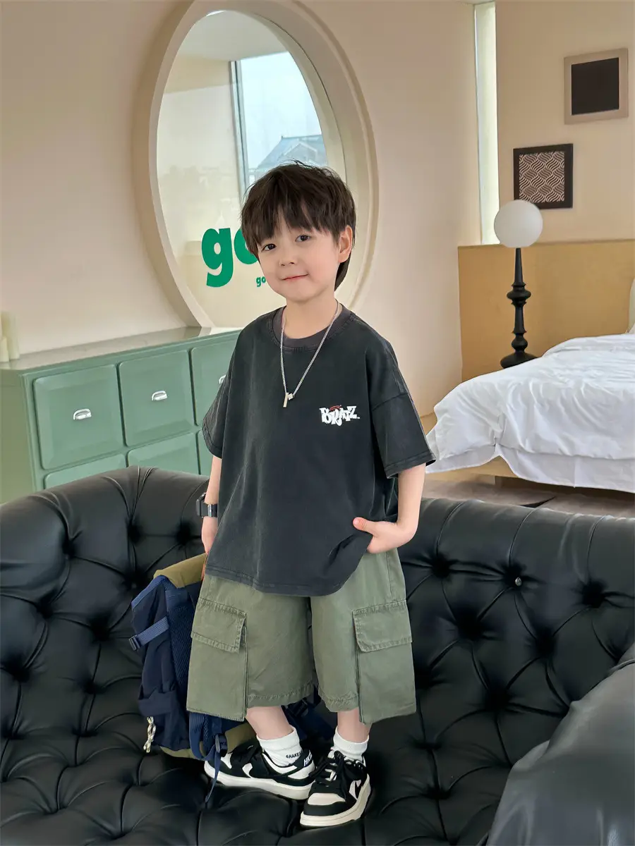 Kids Retro Short Sleeve T-Shirt Boys 2025 β feature 17