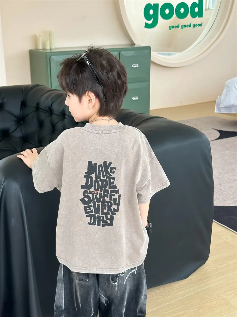 Kids Retro Short Sleeve T-Shirt Boys 2025 β feature 18