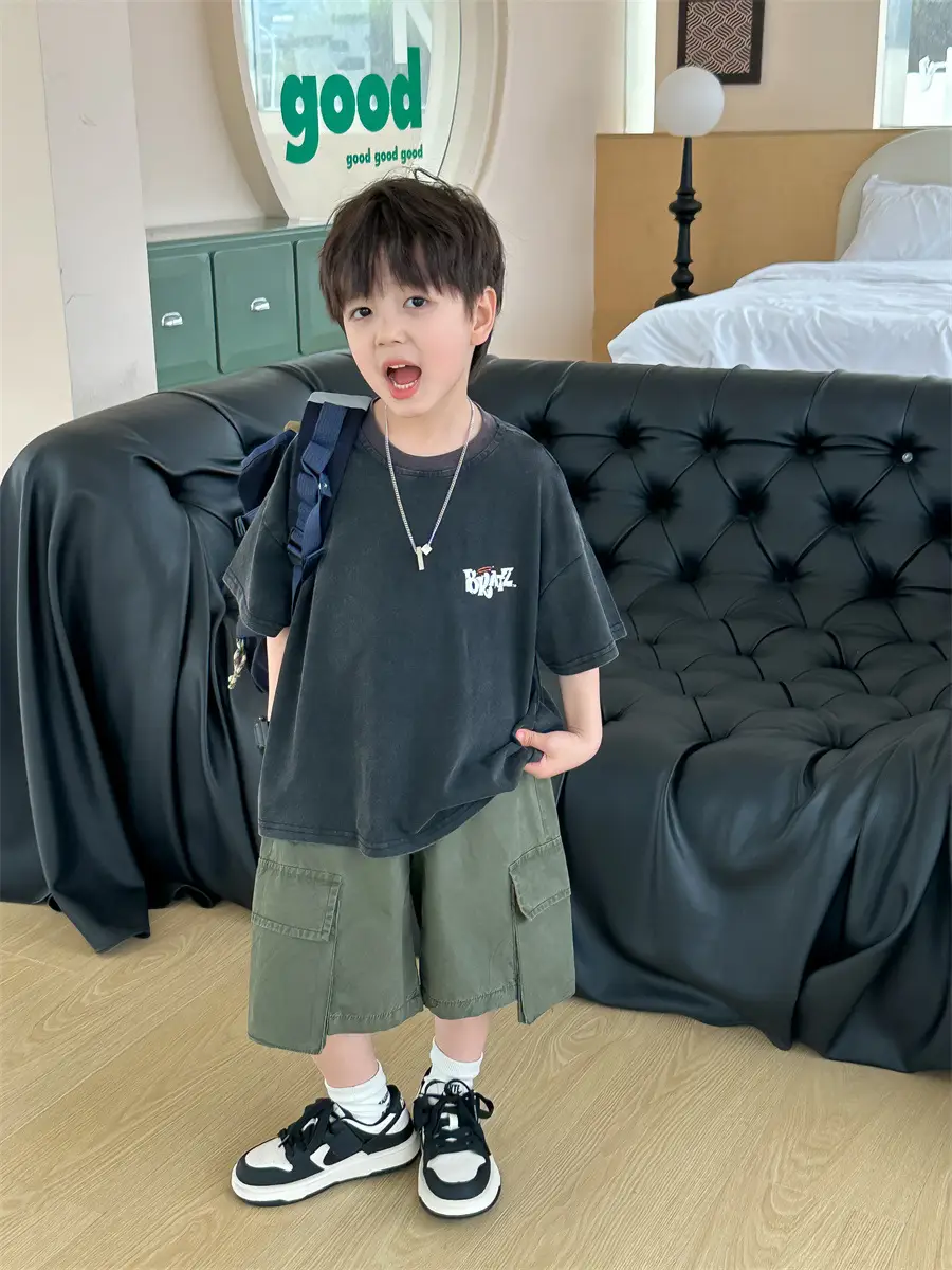 Kids Retro Short Sleeve T-Shirt Boys 2025 β feature 19