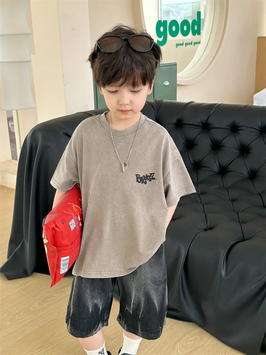 Kids Retro Short Sleeve T-Shirt Boys 2025 β feature 20