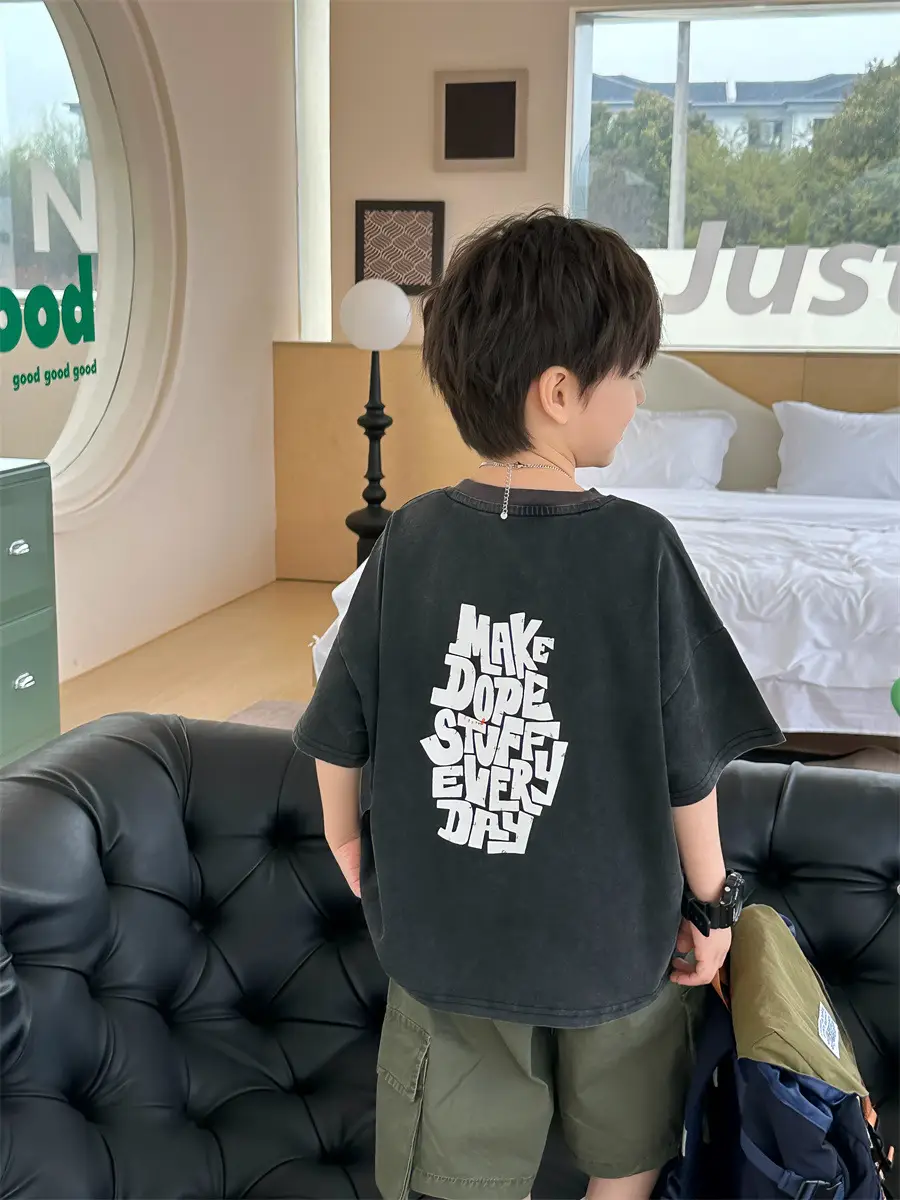 Kids Retro Short Sleeve T-Shirt Boys 2025 β feature 21