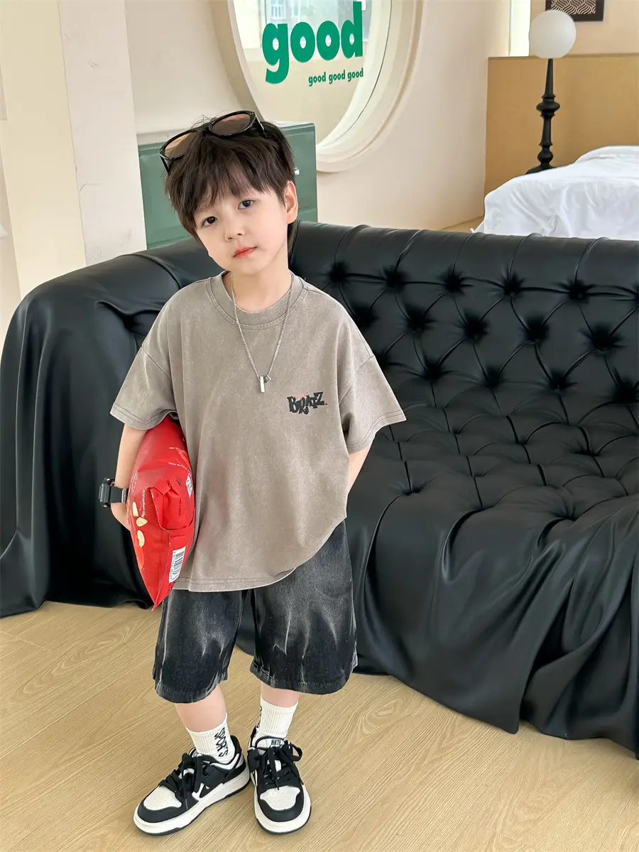 Kids Retro Short Sleeve T-Shirt Boys 2025 β feature 22