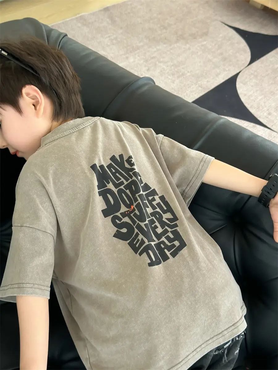 Kids Retro Short Sleeve T-Shirt Boys 2025 β feature 24
