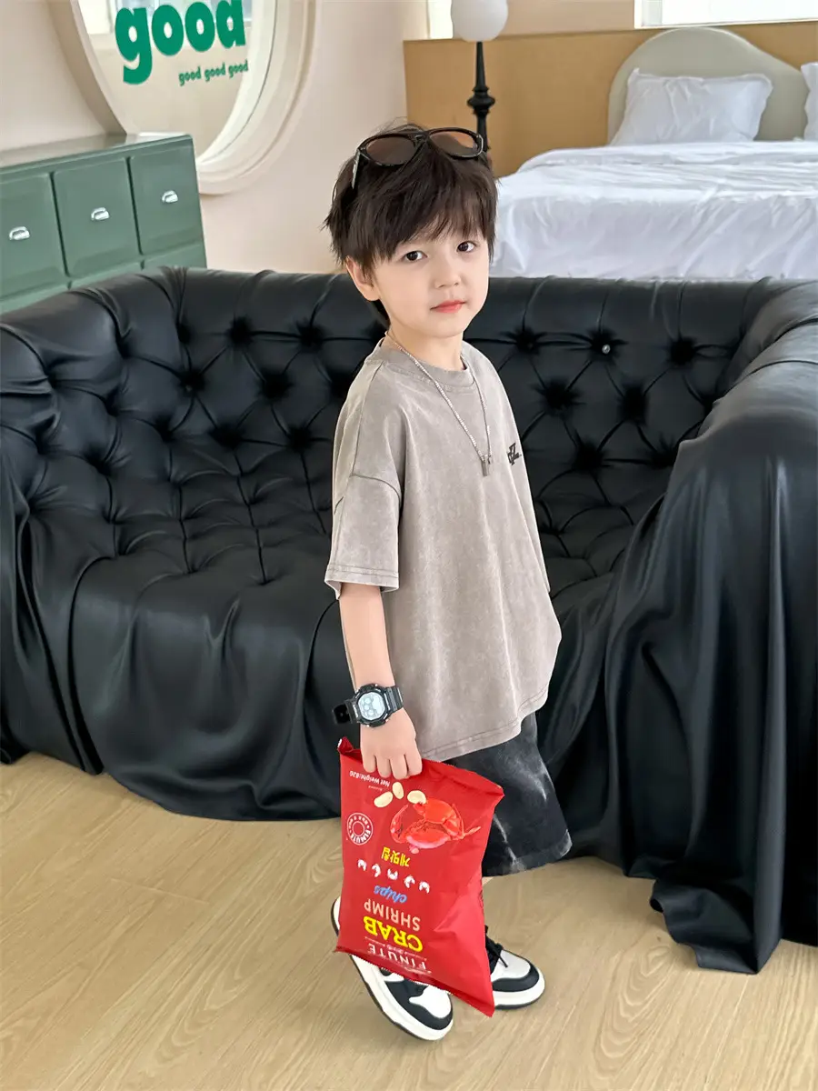 Kids Retro Short Sleeve T-Shirt Boys 2025 β feature 26