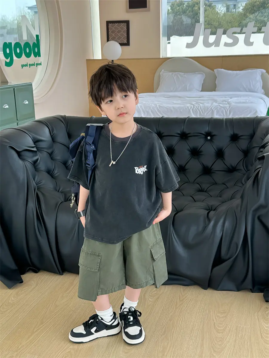 Kids Retro Short Sleeve T-Shirt Boys 2025 β feature 27